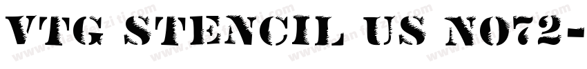 Vtg Stencil US No72字体转换